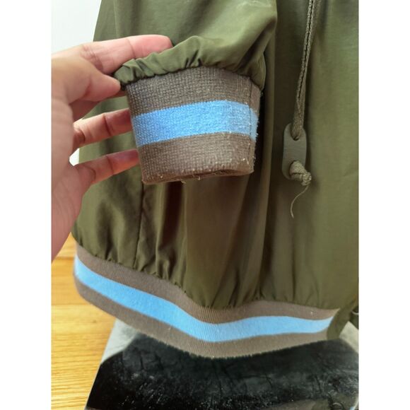 Free People Women's Windswept Jacket Green Olive Lightweight Size XS No Hood - Picture 14 of 16